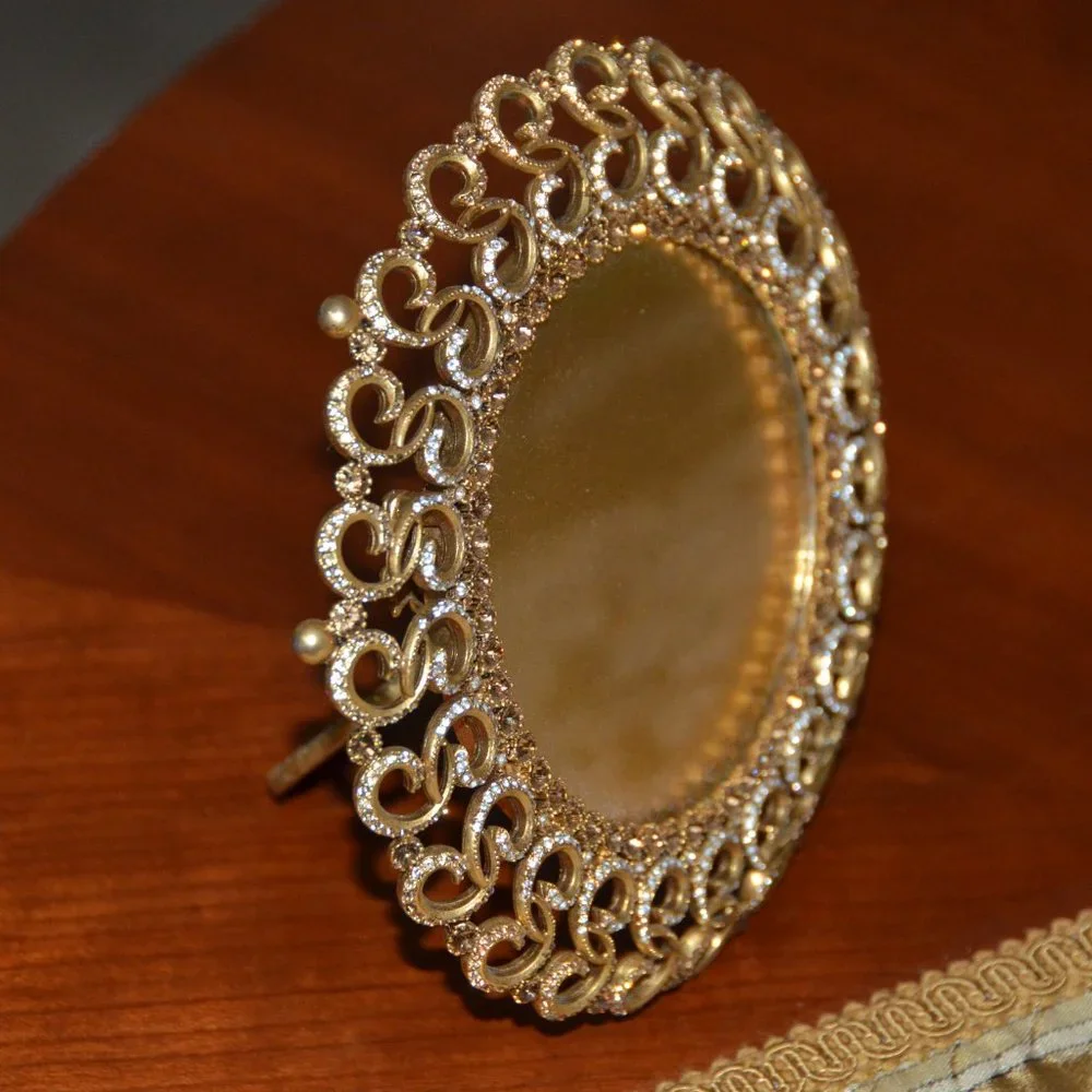 RARE JAY STRONGWATER FALL AUTUMN KARYSS PAISLEY JUNGLE GOLD CRYSTAL ENAMEL FRAME